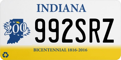 IN license plate 992SRZ