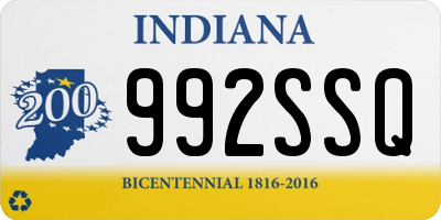 IN license plate 992SSQ