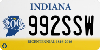 IN license plate 992SSW