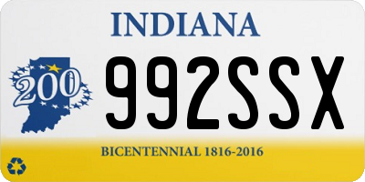 IN license plate 992SSX