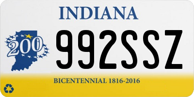 IN license plate 992SSZ