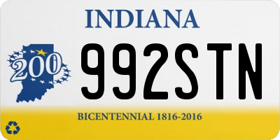 IN license plate 992STN