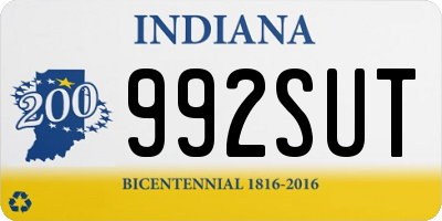 IN license plate 992SUT