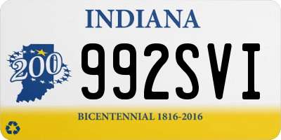 IN license plate 992SVI