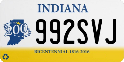 IN license plate 992SVJ