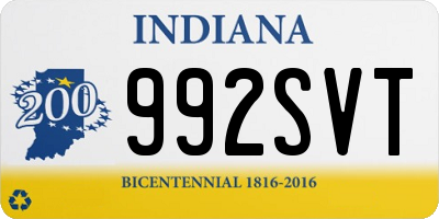 IN license plate 992SVT