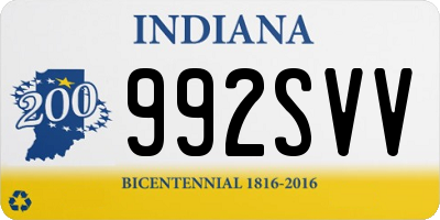 IN license plate 992SVV