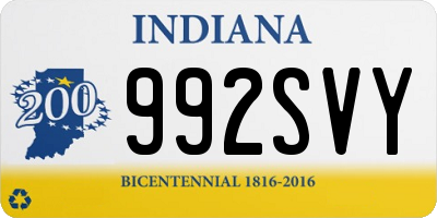 IN license plate 992SVY