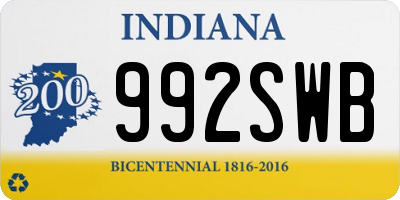 IN license plate 992SWB