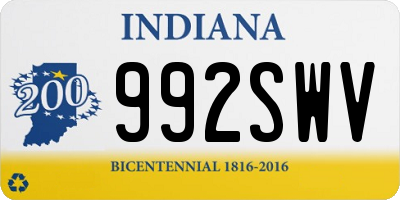 IN license plate 992SWV