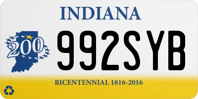 IN license plate 992SYB