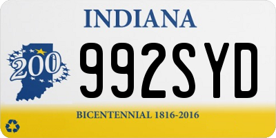 IN license plate 992SYD