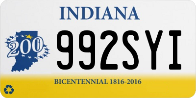 IN license plate 992SYI