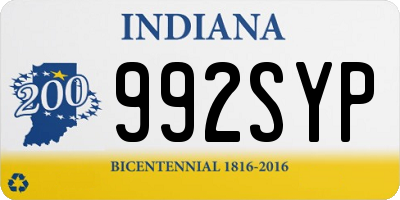 IN license plate 992SYP