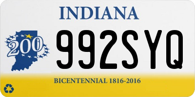 IN license plate 992SYQ