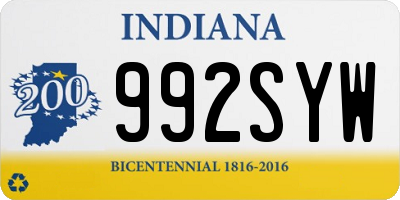 IN license plate 992SYW