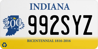 IN license plate 992SYZ