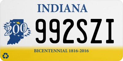 IN license plate 992SZI