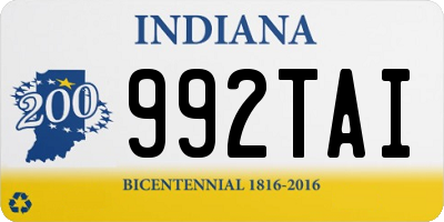 IN license plate 992TAI