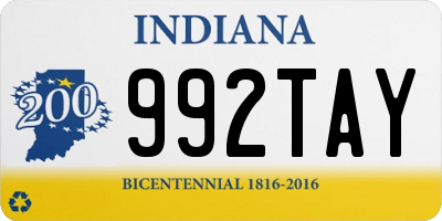 IN license plate 992TAY