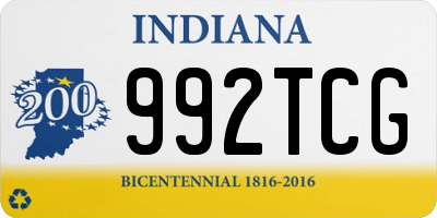 IN license plate 992TCG