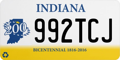 IN license plate 992TCJ