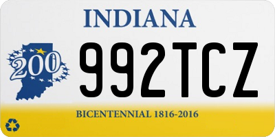 IN license plate 992TCZ