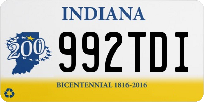 IN license plate 992TDI