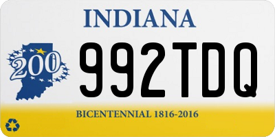 IN license plate 992TDQ