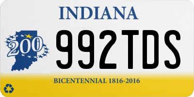 IN license plate 992TDS