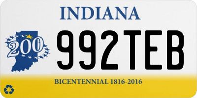 IN license plate 992TEB