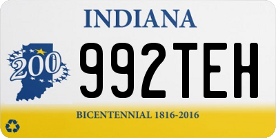 IN license plate 992TEH