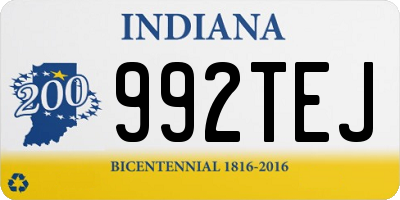 IN license plate 992TEJ