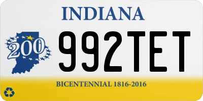 IN license plate 992TET