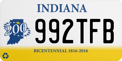 IN license plate 992TFB