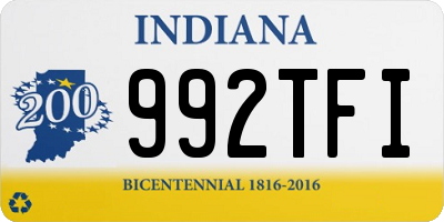 IN license plate 992TFI