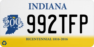 IN license plate 992TFP