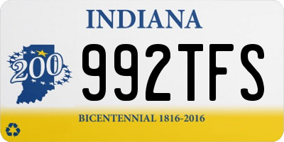 IN license plate 992TFS