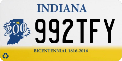 IN license plate 992TFY