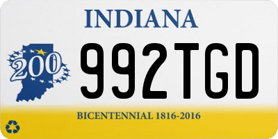 IN license plate 992TGD