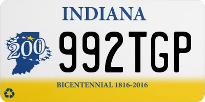 IN license plate 992TGP