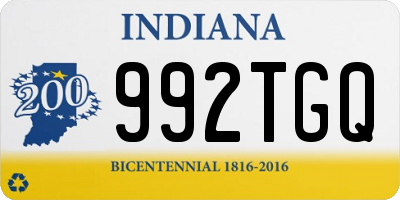 IN license plate 992TGQ