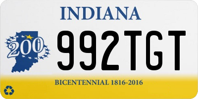 IN license plate 992TGT