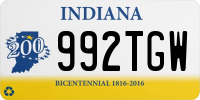 IN license plate 992TGW