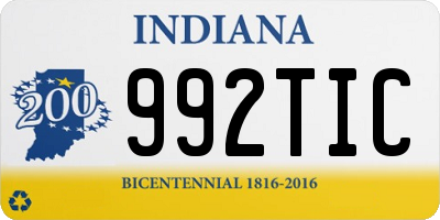 IN license plate 992TIC