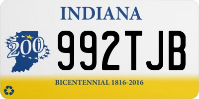 IN license plate 992TJB