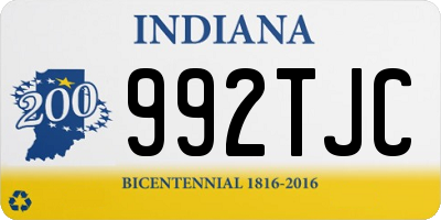 IN license plate 992TJC