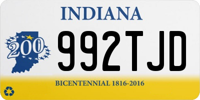 IN license plate 992TJD