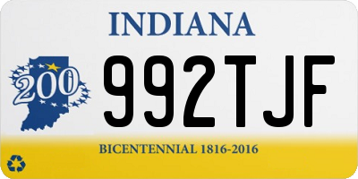 IN license plate 992TJF