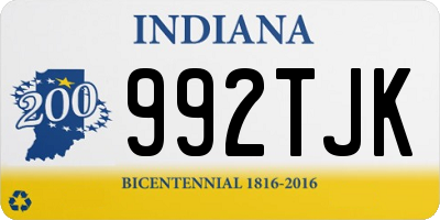 IN license plate 992TJK